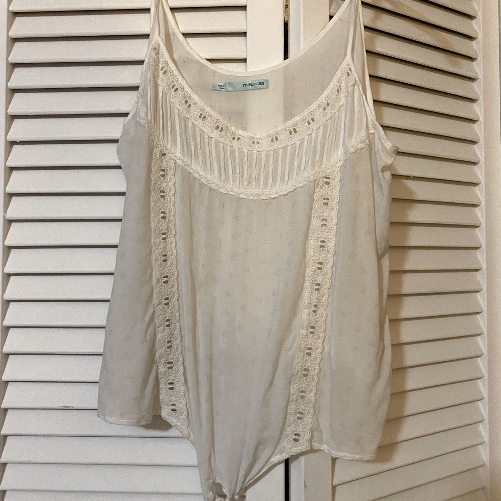 NWOT Front Tie Tank Top